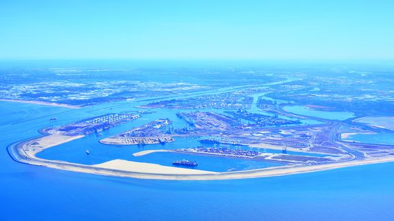 Luftbildaufnahme der Maasvlakte 2 aus dem Jahr 2020